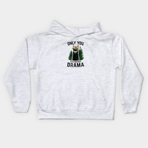 Only Drama Llama Kids Hoodie by minaaisyah